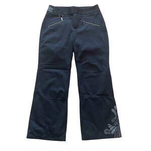 Athleta Fall Line Black Soft Shell Ski Snowboard Pants Size 14